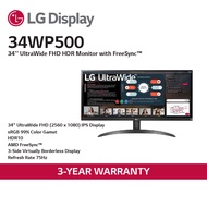 LG 34WP500-B UltraWide Monitor/34 inch/2560 x 1080 Resolution /IPS Display/HDR 10/AMD Free Sync/Dynamic Action Sync/Black Stabilizer