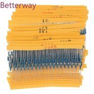 Resistance 1/4W 30 Kind 1% Metal Film Resistor Assorted Kit Each 20 Total 600pcs 47Ω/220Ω/1K/10K/47K