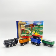 Amataonline Magnetic Wooden Train Set 5 Bogie Brand Toys R us (Can Be Used With IKEA Track)