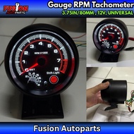 Tachometer Gauge RPM LED 3.5 Inch Shift Light Fow Performance Shift Light RPM