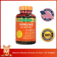 (Exp.02/2027)Natures Bounty Immune 24 Hour 120 เม็ด