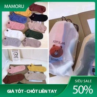 TÚI 10 đôi Tất gấu thời trang cổ ngắn cute hàn quốc dệt kim khử mùi hôi chân - MAMORU