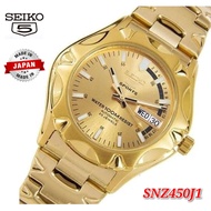 Seiko 5 Sports Automatic 23 Jewels Made In Japan Gold SNZ450J1 Men's Watch