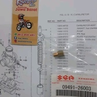 Main Jet Carburetor SUZUKI Ts125 Carburetor Nozzle SUZUKI Ts125 Carburetor Nozzle SUZUKI Ts125 Main 
