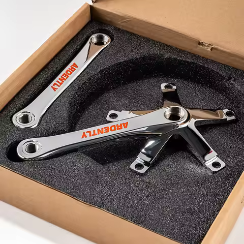 ARDENTLY Bicycle Crank Chainwheel 144BCD Track Bicycle Ultra-light Square Crank 165mm CNC Aluminum A
