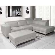 UTL N6940 Modern L shape Sofa Set [Can choose colour] [Water Resistance Fabric or Casa Leather]