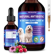 Dog Antibiotics Support - Natural Antibiotics Care for Dogs Herbal Supplement for Cough Allergy Itch