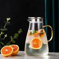BORREY Glass Teapot Tea Pitcher Heat Resistant Borosilicate Glass