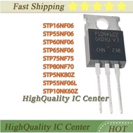 5PCS STP55NF06L STP80NF70 STP75NF75 STP60NF06 STP16NF06 STP10NK60Z STP55NF06 STP5NK80Z STP65NF06 TO-