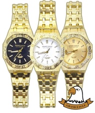 นาฬิกาGRAND EAGLE ของแท้ นาฬิกาข้อมือผู้หญิง สายเหล็ก สีทอง รุ่นGE123L นาฬิกาผู้หญิงสีทอง นาฬิกาอีเกิ้ลสีทอง RC826