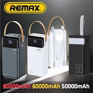 (Local Stock) REMAX HIGH CAPACITY Power Bank 80000mah 60000mAh 50000mAh Fast Charging QC+PD Quick Charge Power Delivery
