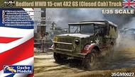 Gecko Model 1/35 British Army Bedford MWD 15-cwt 4x2 GS Truck w/Canvas Cover (Closed Cabin) Plastic 