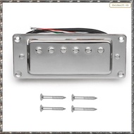[L W H Y] Mini Electric Guitar Humbucker Pickup 6-Hole 4-Core Wire for LP Guitar Silver
