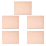 Unnicoco แผ่นฟอยล์ทองแดง FR4 PCB 5ชิ้น20X30ซม. สำหรับงานอดิเรกอิเล็กทรอนิกส์และแกะสลัก