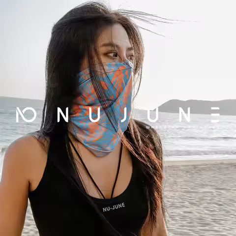 Nu-June Surf Sports Headband Full Face Cycling Mask Breathable Magic Bandana Neck Scarf Unisex Outdo