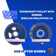 Crankshaft Pulley / Crank Pulley / Crank Pully Proton Wira Satria Putra 1.6 (with Rubber) [1PC]Part 