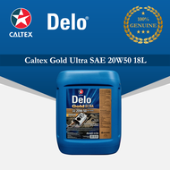 Diesel Engine Oil Caltex Delo Gold Ultra SAE 20W50 CI4(18 Liter)