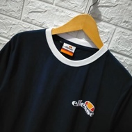 RINGER TEE ELLESSE SMALL LOGO NAVY ELLESSE SMALL LOGO T-SHIRT/