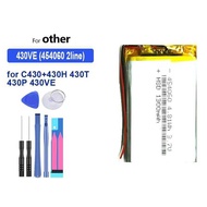 Environmentally Friendly Long-Lasting 430VE 454060 2 Cables Fit For C430+430H 430T 430P 430VE 1300mA