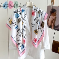 Silk scarf 90x90 - square silk scarf - HIGH QUALITY women's silk scarf