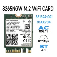 Wifi Card 5 Intel AC 8265 Band 2.4 and 5GHz Bluetooh 4.2 Genuine PC Laptop