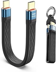 Type-C to C USB4 Cable 0.45ft, 240W PD Fast Charging, 40Gbps Data Transfer Thunderbolt 4 Certified, 