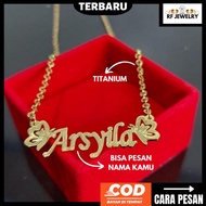 Stainless Steel Name Necklace titanium Name Necklace Custom Name Necklace