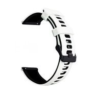 New Trend~[Only Tali] STRAP XIAOMI AMAZFIT GTS 4 GTS 4 Mini GTS 3 GTS4 SILICONE TWO TONE - White Bla