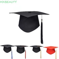 MXBEAUTY1 Academic Hat Mortar Board Unisex Doctor Master Bachelors School Graduation Party Student S
