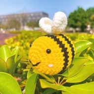 手織蜜蜂公仔 - 黑黃萌蜂玩偶