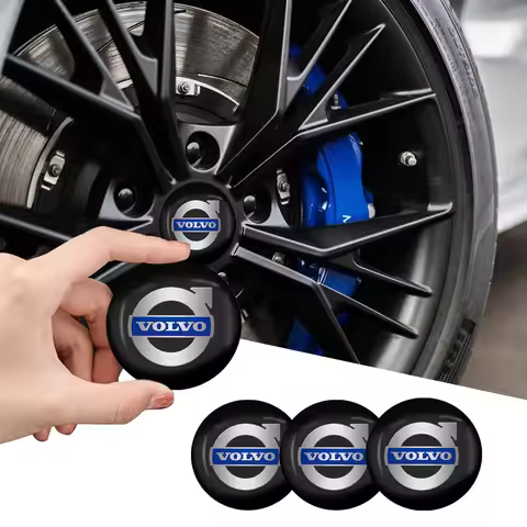 4PCS 56mm Car Styling Wheel Hub Caps Emblem Badge Stickers Decoration for Volvo V50 S60L XC60 S40 XC