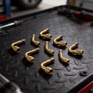 【GTTR】Chrome Plated Brass Valve Stem Extensions 9 Pack for Motorcycle Car Tire Systemsready stock