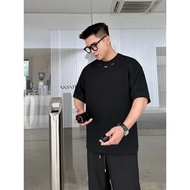 No. 222 Wear [Handmade Steel Label Design Style] Long-Sleeved T-Shirt Men's Loose High-End All-Match