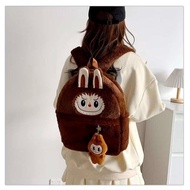 GANTUNGAN LABUBU MONSTER VIRAL Character Children's Backpack Free Keychain Labubu Monster Doll Child