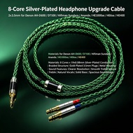 HiFi 2x3.5mm Silver Plated Headphone Upgrade Cable for Denon AH-D600 D7100 Hifiman Sundara Ananda HE