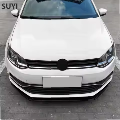 For Volkswagen VW Polo MK5 6R 6C 2009-2017 Front Bumper Lip Spoiler Splitter Diffuser Body Kit Tunin