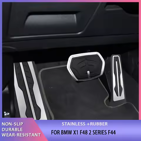 LHD Car Pedal for BMW X1 F48 2 Series F44 Gas Brake Accelerator Footrest Pedal Kit Cover Non-slip Ma
