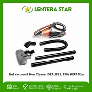 2in1 Vacuum &amp; Blow Cleaner IDEALIFE IL 130s HEPA filter