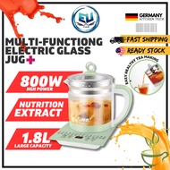 【In Stock】1.8L KECREA Electric Multifunction Preserving Health Glass Kettle Jugs Pot 养生杯 养生壶 Healthy