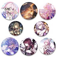 Anime Game Honkai: Star Rail Brooches Topaz Fu Xuan March 7th Jingliu Cartoon Badge Button Pins Cosp