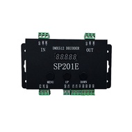 SP201E DMX512 Decoder DMX Converter Controller DC 5-24V DMX512/1990 to SPI Addressable LED 1024 Pixe