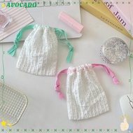 AVOCADD Drawstring Bag, Reusable Durable Storage Bag, Simplicity Polka Dots Dustproof Portable Handb