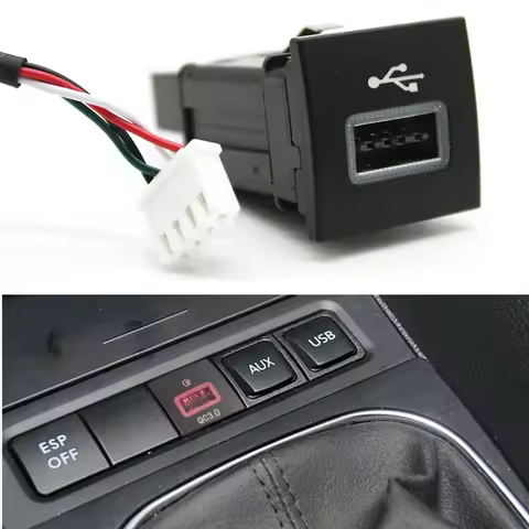 Car USB Input Adapter Audio Radio u-disk flash Socket Interface Cable for VW Golf 6 Jetta MK5 EOS Sc