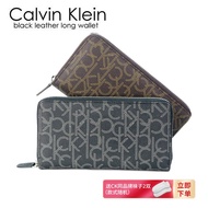 mens wallet☑✌✇American genuine Calvin Klein pattern wallet men s CK original gift box long first lay