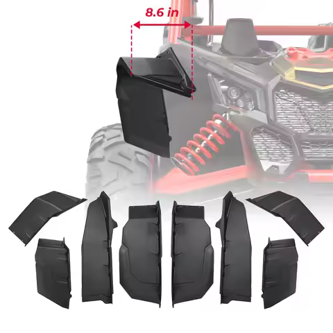 8.9" Wider Super Extended Fender Flares For Can-am Maverick X3 Max R RR 4x4 XMR XDS XRC XRS DS Turbo