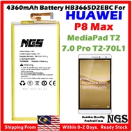 ORl NGS Brand 4360mAh Battery HB3665D2EBC Compatible For HUAWEI P8 Max HUAWEI MediaPad T2 7.0 Pro T2