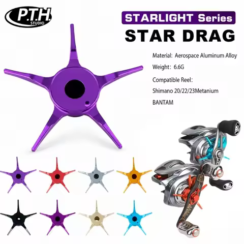 PTH STARLIGHT Star Drag Adjustment Knob 6.6g for Shimano 20/22/23 Metanium BANTAM Baitcasting Reel M