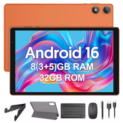 BAKEN 10-inch Tablet | Android 16 OS | Penta-core Processor | 8GB RAM (3GB + 5GB) + 32GB ROM | WiFi 