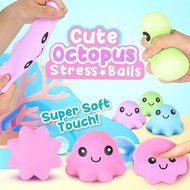 KiKi Octopus Squishy Toys Squeeze Ball Toys Fidget Toys Pinch Kneading Toy Stress Reliever Toy