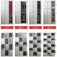 Locker Employee Locker4Door6Iron Door Wardrobe with Lock Shoe Cabinet Steel Gym Bathroom Storage Cab